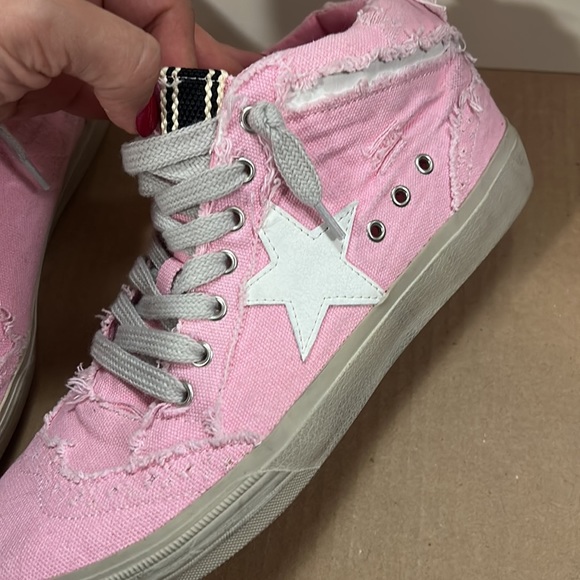 WOMEN’S ShuShop Pink Canvas Paulina Sneaker size 10 - Picture 9 of 11